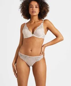 Soutien-gorge Push-up Aubade De La Collection Velvet Memories. -SOUTIEN-GORGE Soldes Boutique Soutien gorge push up velvet memories Aubade champagne rose RBN81 DAWN 3