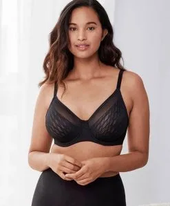 Wacoal Soutien-gorge Rehausse Poitrine Avec Armatures De La Collection Elevated Allure, Coloris Noir. -SOUTIEN-GORGE Soldes Boutique Soutien gorge rehausse poitrine avec armatures grande taille Wacoal Elevated Allure noir black WA855336 BLK 504
