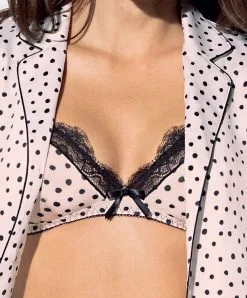 ANTIGEL DE LISE CHARMEL Soutien-gorge Sans Armatures Collection Scénario Pois De Chez Antigel Par Lise Charmel, Coloris Pois Noir. -SOUTIEN-GORGE Soldes Boutique Soutien gorge sans armatures Antigel de Lise Charmel Scenario Pois rose a pois pois noir ECG6592 PN fashion 3