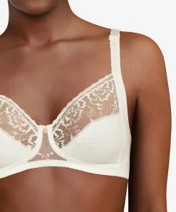 Soutien-gorge Sans Armatures Chantelle Lingerie De La Collection Every Curve Coloris Milk.  -SOUTIEN-GORGE Soldes Boutique Soutien gorge sans armatures Chantelle every curve ivoire nacre C16B20 0LW 3