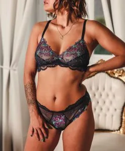 Soutien-gorge Sans Armatures Collection Magie Saphir De La Marque De Lingerie Française Lise Charmel. -SOUTIEN-GORGE Soldes Boutique Soutien gorge sans armatures Lise Charmel magie saphir eclosion ACH6511 ES 504