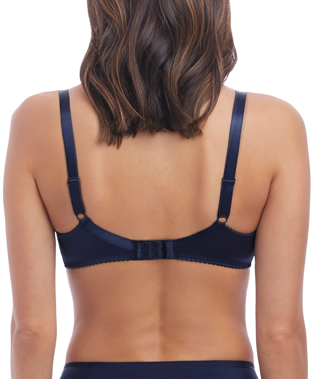 Soutien-gorge Sans Armatures Wacoal Eglantine Coloris Ink/bleu Marine. 4 Soutien-gorge Sans Armatures Wacoal Eglantine Coloris Ink/bleu Marine. – Image 2