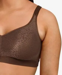 Soutien-gorge Sans Armatures Collection Lingerie Invisible Grande Taille C Magnifique De La Marque De Lingerie Chantelle, Coloris Noyer. -SOUTIEN-GORGE Soldes Boutique Soutien gorge sans armatures grande taille Chantelle C Magnifique noyer brun C18920 0ST 3