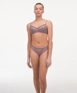 Soutien-gorge Sans Armatures Maintien Chantelle De La Collection Luminesce En Coloris Terre D'ombre Sauvage. -SOUTIEN-GORGE Soldes Boutique Soutien gorge sans armatures grande taille Chantelle Luminesce terre d ombre taupe C19K20 0C1 8