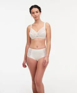 Soutien Gorge Sans Armatures Maintien Chantelle De La Collection Quotidienne Bold Curve, Coloris Ivoire Multicolore.  -SOUTIEN-GORGE Soldes Boutique Soutien gorge sans armatures maintien Chantelle Bold Curve ivoire multicolore nacre C13M20 0EN 3