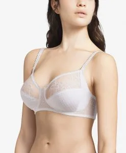 Soutien Gorge Sans Armatures Maintien Blanc Chantelle Tiré De La Collection Quotidienne Instants.
