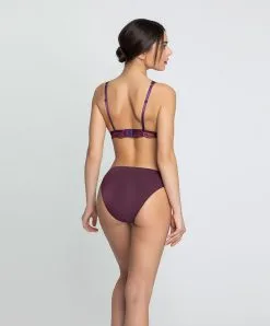 LISE CHARMEL Soutien-gorge Sans Armatures Collection Aveu En Fleurs, Coloris Aveu Pétale (=prune). -SOUTIEN-GORGE Soldes Boutique Soutien gorge sans armatures triangle Lise Charmel Aveu en Fleurs aveu petale prune multicolore ACH6543 AP 5