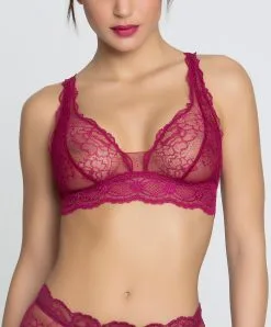 Soutien-gorge Sans Armatures Ligne Sublime En Dentelle De La Marque De Lingerie Française Lise Charmel, Coloris Fuchsia Sublime. 12 Soutien-gorge Sans Armatures Ligne Sublime En Dentelle De La Marque De Lingerie Française Lise Charmel, Coloris Fuchsia Sublime. -SOUTIEN-GORGE Soldes Boutique Soutien gorge sans armatures triangle Lise Charmel Sublime en dentelle fuchsia ACH6513 FS 1