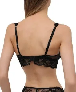 Soutien-gorge Sans Armatures Ligne Sublime En Dentelle De La Marque De Lingerie Française Lise Charmel.  -SOUTIEN-GORGE Soldes Boutique Soutien gorge sans armatures triangle Lise Charmel Sublime en dentelle noir ACH6513 NO 502