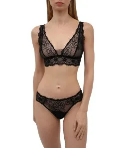 Soutien-gorge Sans Armatures Ligne Sublime En Dentelle De La Marque De Lingerie Française Lise Charmel.  -SOUTIEN-GORGE Soldes Boutique Soutien gorge sans armatures triangle Lise Charmel Sublime en dentelle noir ACH6513 NO 503