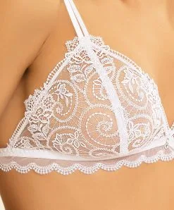 Soutien-gorge Sans Armatures De La Collection De Lingerie Blanche Crystal Poésie Par Lise Charmel. 14 Soutien-gorge Sans Armatures De La Collection De Lingerie Blanche Crystal Poésie Par Lise Charmel. -SOUTIEN-GORGE Soldes Boutique Soutien gorge sans armatures triangle Lise Charmel crystal poesie blanc ACH6534 BL fashion 4