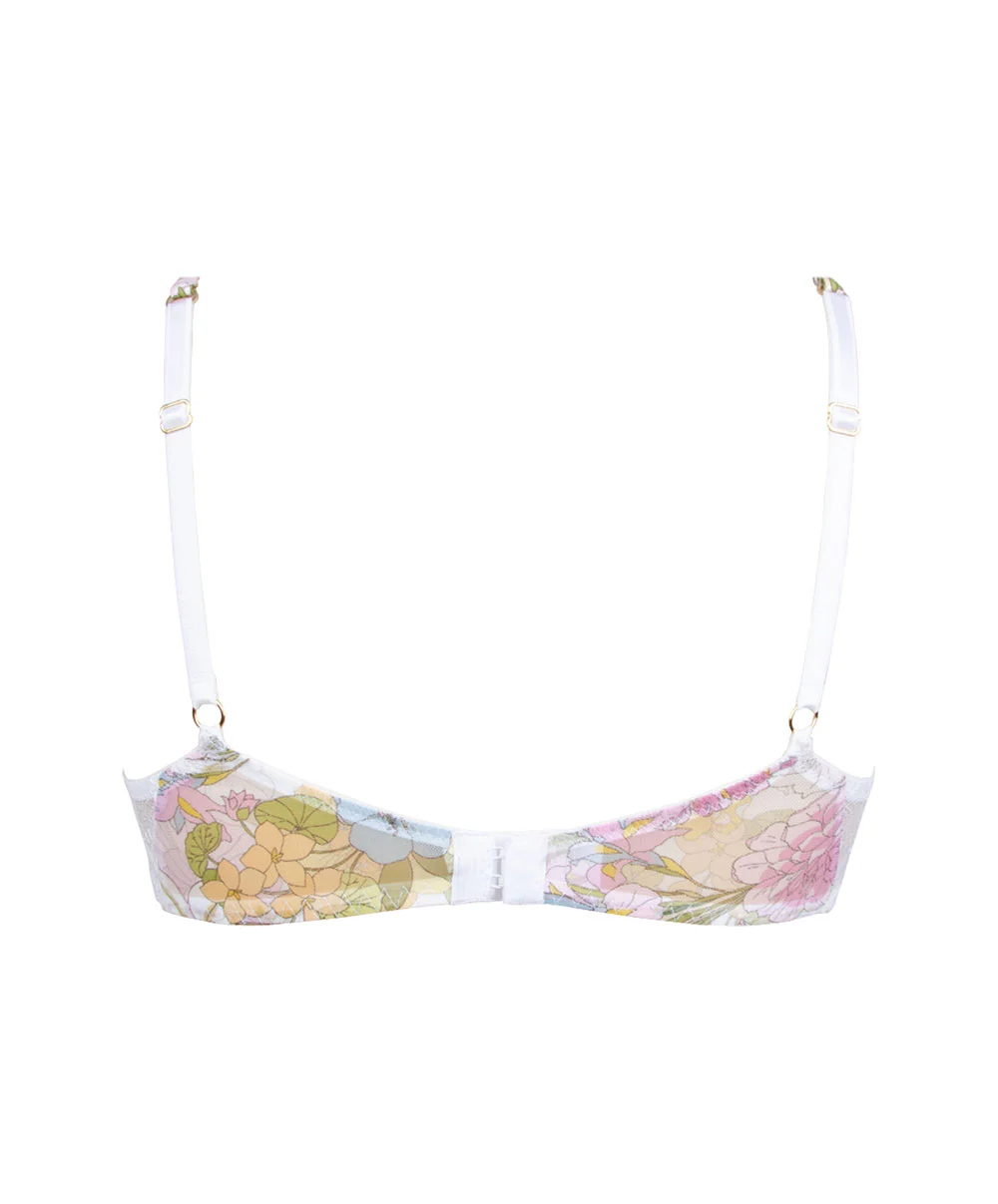 Soutien-gorge Sans Armatures à Fleurs De La Collection Féérie Florale Coloris Pastel Floral Présentée Par Lise Charmel. – Image 5