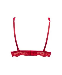 Soutien-gorge Sans Armatures En Soie Lise Charmel Collection Splendeur Soie, Coloris Rouge. -SOUTIEN-GORGE Soldes Boutique Soutien gorge sans armatures triangle en soie Lise Charmel Splendeur soie rouge rouge ACC6580 RS 1002