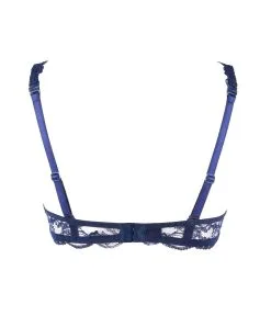 Soutien-gorge Sexy  Triangle Lise Charmel De La Collection Soir De Venise En Coloris Bleu Foncé. -SOUTIEN-GORGE Soldes Boutique Soutien gorge sexy triangle armatures Lise Charmel Soir de Venise Bleu marine ACA7403 BV 21
