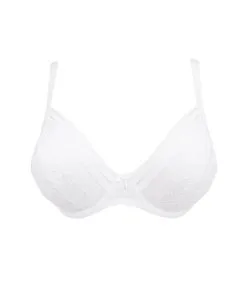Soutien-gorge Triangle Grande Tailles Antigel De Lise Charmel De La Collection Sensualité Douceur Au Coloris Blanc.