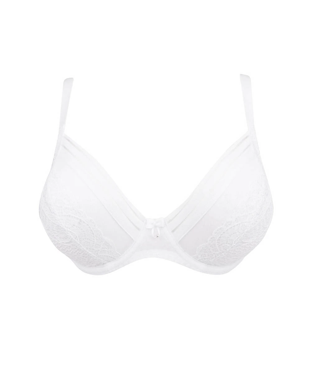 Soutien-gorge Triangle Grande Tailles Antigel De Lise Charmel De La Collection Sensualité Douceur Au Coloris Blanc. 3 Soutien-gorge Triangle Grande Tailles Antigel De Lise Charmel De La Collection Sensualité Douceur Au Coloris Blanc.