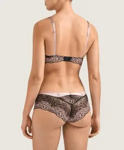 Soutien-gorge Sans Armatures Collection Femme Glamour Coloris Sonate (rose Poudré) De Chez Aubade Paris.  -SOUTIEN-GORGE Soldes Boutique Soutien gorge triangle sans armatures Femme Glamour sonate Aubade rose poudre MD10 SONA ensemble dos