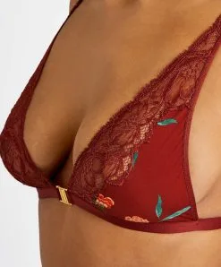 Soutien-gorge Triangle Sans Armatures Aubade De La Collection Sweet Folk. 11 Soutien-gorge Triangle Sans Armatures Aubade De La Collection Sweet Folk. -SOUTIEN-GORGE Soldes Boutique Soutien gorge triangle sans armatures sweet folk Aubade sienna RP10 SIEN 1