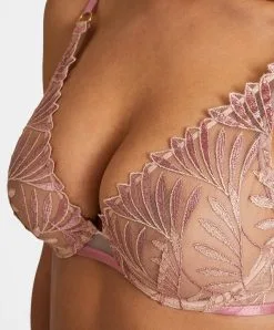 Soutien-gorge Triangle Avec Armatures Aubade X Iris Van Herpen Collection Sensory Illusion. -SOUTIEN-GORGE Soldes Boutique Soutien gorge triangle sensory illusion Aubade silk rose RCF12 SILR 3