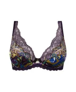 Soutien-gorge Sexy Triangle De La Collection Lingerie De Luxe Dentelle Cashmer Par Lise Charmel.  -SOUTIEN-GORGE Soldes Boutique Soutien gorge triangle sexy Lise Charmel Dentelle cashmer emaux cashmer prune ACH7451 EC 10