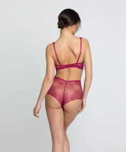 Soutien-gorge Sexy Triangle Ligne Sublime En Dentelle De La Marque De Lingerie Française Lise Charmel, Coloris Fuchsia Sublime.  -SOUTIEN-GORGE Soldes Boutique Soutien gorge triangle sexy Lise Charmel Sublime en dentelle fuchsia ACH7413 FS 5