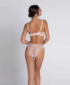 Soutien-gorge Sexy Triangle Ligne Sublime En Dentelle De La Marque De Lingerie Française Lise Charmel, Coloris Rose Sublime. -SOUTIEN-GORGE Soldes Boutique Soutien gorge triangle sexy Lise Charmel Sublime en dentelle rose poudre rose sublime ACH7413 OS 5