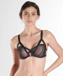 Soutien-gorge Triangle Ultra-sexy Collection Rencontre Anonyme De Chez Aubade Paris, En Coloris Noir Passioné. -SOUTIEN-GORGE Soldes Boutique Soutien gorge triangle sexy Rencontre Anonyme Aubade noir NW10 NOIR 102