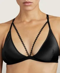 Soutien-gorge Triangle Sexy Sweet Addiction De La Collection D'accessoires Sensuels Les Boîtes à Désir Par Aubade. -SOUTIEN-GORGE Soldes Boutique Soutien gorge triangle sexy Sweet Addiction boite a desir Aubade noir P010T NOIR 2