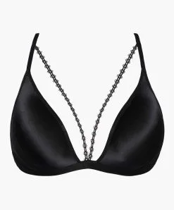 Soutien-gorge Triangle Sexy Sweet Addiction De La Collection D'accessoires Sensuels Les Boîtes à Désir Par Aubade. -SOUTIEN-GORGE Soldes Boutique Soutien gorge triangle sexy Sweet Addiction boite a desir Aubade noir P010T NOIR 3