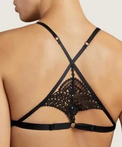 Soutien-gorge Triangle Sexy Sweet Addiction De La Collection D'accessoires Sensuels Les Boîtes à Désir Par Aubade. -SOUTIEN-GORGE Soldes Boutique Soutien gorge triangle sexy Sweet Addiction boite a desir Aubade noir P010T NOIR 4