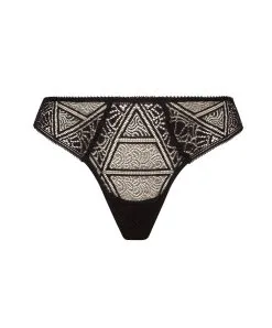 ANTIGEL DE LISE CHARMEL String Collection Deco Folies De La Marque De Lingerie Antigel Par Lise Charmel, Coloris Noir. -SOUTIEN-GORGE Soldes Boutique String Antigel de Lise Charmel Deco Folies noir ECH0047 NO packshot 1