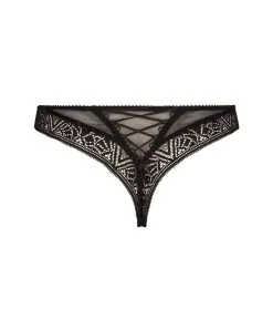 ANTIGEL DE LISE CHARMEL String Collection Deco Folies De La Marque De Lingerie Antigel Par Lise Charmel, Coloris Noir. -SOUTIEN-GORGE Soldes Boutique String Antigel de Lise Charmel Deco Folies noir ECH0047 NO packshot 2