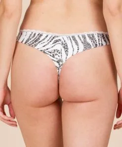 String Antigel De Lise Charmel Collection Zèbre Rebelle. -SOUTIEN-GORGE Soldes Boutique String Antigel de Lise Charmel zebre rebelle noir et blanc ECG0098 ZL 6