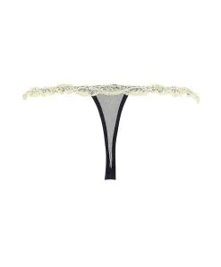 String Splendeur Soie De La Marque Lise Charmel -SOUTIEN-GORGE Soldes Boutique String Sexy Lise Charmel Splendeur soie Bleu fonce ACC0580 1