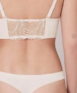 Simone Perele String Collection Nuance En Coloris Permanent Perle Ivoire De Chez Simone Pérèle.  -SOUTIEN-GORGE Soldes Boutique String Simone Perele Nuance perle ivoire nacre 12N700 056 2