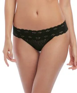 String Dentelle Collection De Lingerie Permanente Wacoal Halo Lace, Coloris Noir.
