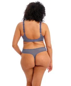 String Grande Taille De La Collection Matilda Par Elomi, Coloris Denim Daisy. -SOUTIEN-GORGE Soldes Boutique String grande taille Elomi Matilda bleu denim daisy EL8907 DNY 504