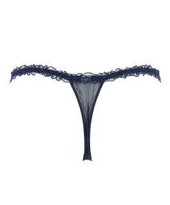 String Mini Ultra-sexy  Soir De Venise Lise Charmel -SOUTIEN-GORGE Soldes Boutique String sexy Lise Charmel Soir de Venise Bleu marine ACA0503 dos