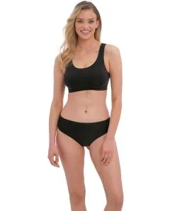 String Invisible Stretch Collection Smoothease De Chez Fantasie Lingerie, Coloris Noir. 9 String Invisible Stretch Collection Smoothease De Chez Fantasie Lingerie, Coloris Noir. -SOUTIEN-GORGE Soldes Boutique String stretch invisible Fantasie Smoothease noir FL2327 BLK 1