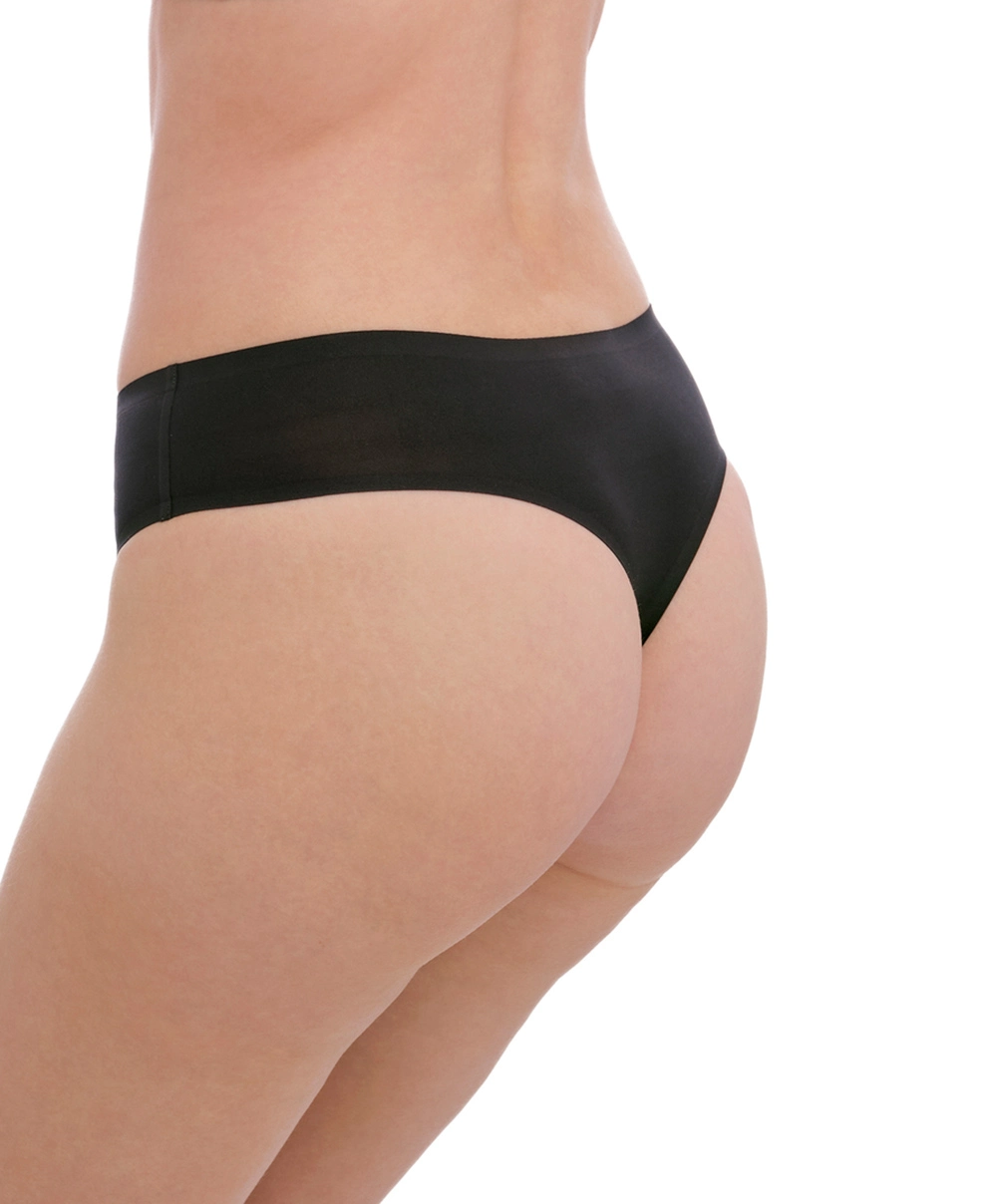 String Invisible Stretch Collection Smoothease De Chez Fantasie Lingerie, Coloris Noir. 4 String Invisible Stretch Collection Smoothease De Chez Fantasie Lingerie, Coloris Noir. – Image 2