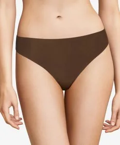 String Taille Basse Brun Invisible Collection Essentielle Soft Stretch De Chez Chantelle. 