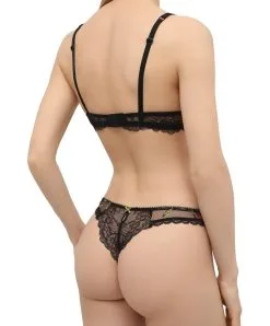 String Sexy (forme Tanga !) Collection Fleurs De Nuit Coloris Nuit Summer (=noir Et Multicolore) Par Lise Charmel. -SOUTIEN-GORGE Soldes Boutique String tanga Lise Charmel Fleurs de nuit noir et multicolore nuit summer ACG0073 NS 4