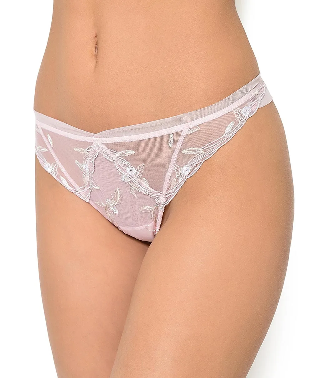 String Tanga Ligne Frisson Végétal De La Marque De Lingerie Française Lise Charmel. 3 String Tanga Ligne Frisson Végétal De La Marque De Lingerie Française Lise Charmel.