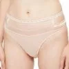 Tanga Chantal Thomass -SOUTIEN-GORGE Soldes Boutique String troublante Chantal Thomass beige dore T01B80 01N