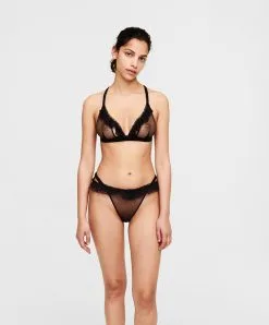 String Chantal Thomass De La Collection Lingerie Sexy Abysse, Coloris Noir. -SOUTIEN-GORGE Soldes Boutique Tanga Chantal Thomass Abysse noir T08E70 011 3