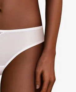 Tanga Collection Chic Essential Coloris Blanc De Chez Chantelle Paris.  -SOUTIEN-GORGE Soldes Boutique Tanga Chantelle Chic Essential blanc C16G90 010 3