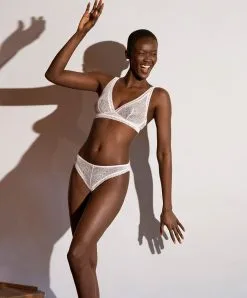 Simone Perele Tanga Simone Pérèle De La Collection De Lingerie Permanente Délice Coloris Poudre. -SOUTIEN-GORGE Soldes Boutique Tanga Simone Perele Swing poudre petale rose pastel 15Y710 332 fashion 2