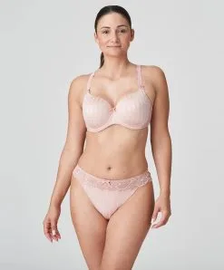 Tanga Dentelle Collection Madison De Chez PrimaDonna En Coloris Rose Poudré. -SOUTIEN-GORGE Soldes Boutique Tanga dentelle PrimaDonna Madison rose poudre 0662125 PWD 504