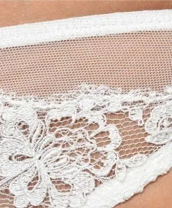 Tanga En Soie Venant De La Ligne De Lingerie De Luxe Exception Charme Par Lise Charmel. -SOUTIEN-GORGE Soldes Boutique Tanga en soie Lise Charmel Exception charme Nacre ACS0002 NA 2