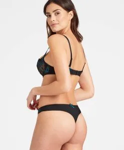 Tanga Aubade De La Collection Lingerie Fièvre Andalouse. -SOUTIEN-GORGE Soldes Boutique Tanga fievre andalouse Aubade lapis lazuli QC26 LPLA 1